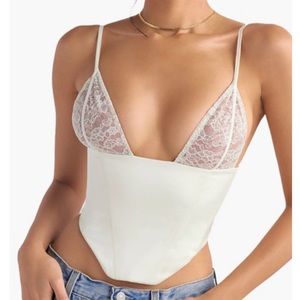House of CB Lace and Satin Corset